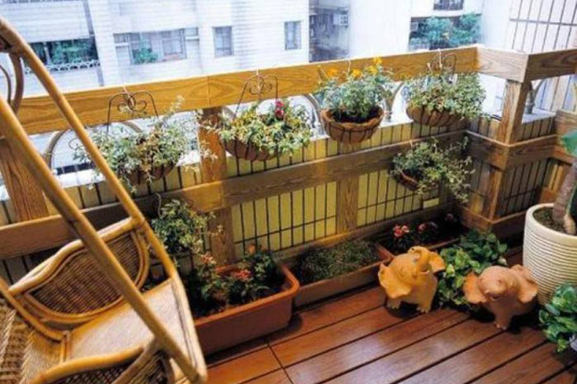 阳台变大花园