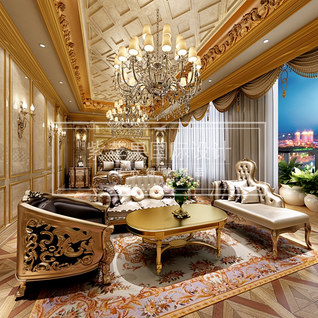 法式别墅装修精品案例-卢浮魅影