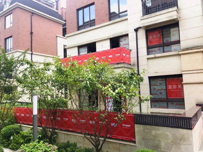 文明施工无锡别墅装修工艺,应该从施工准备开始,包括:电梯,门窗,围挡